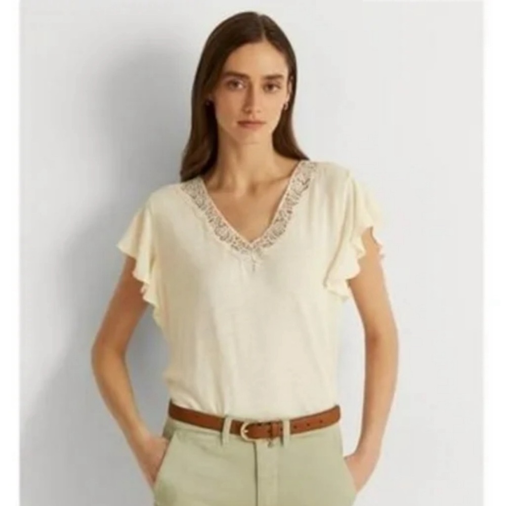 NWT LAUREN RALPH LAUREN FLUTTER SHIRT